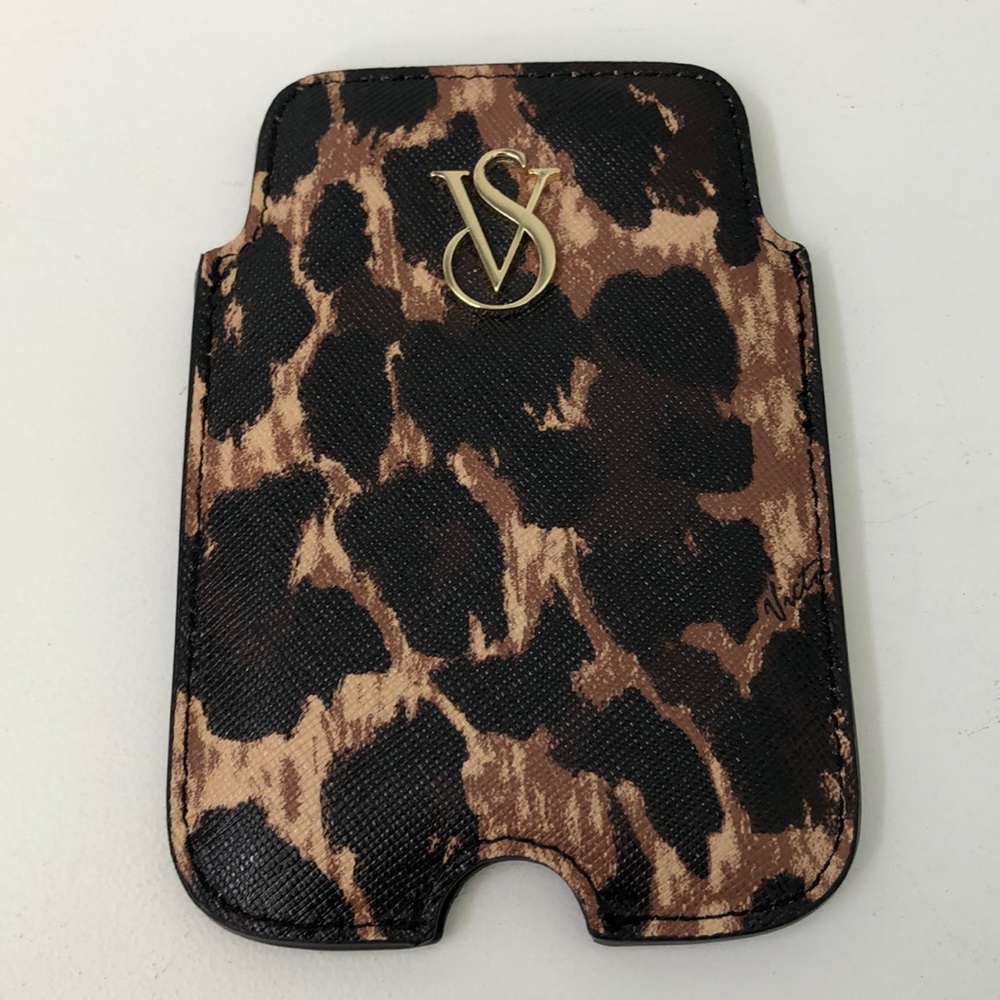 Victoria’s Secret leather leopard leather pouch